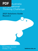 Bebras Solutions Guide 2021 R2 Secondary