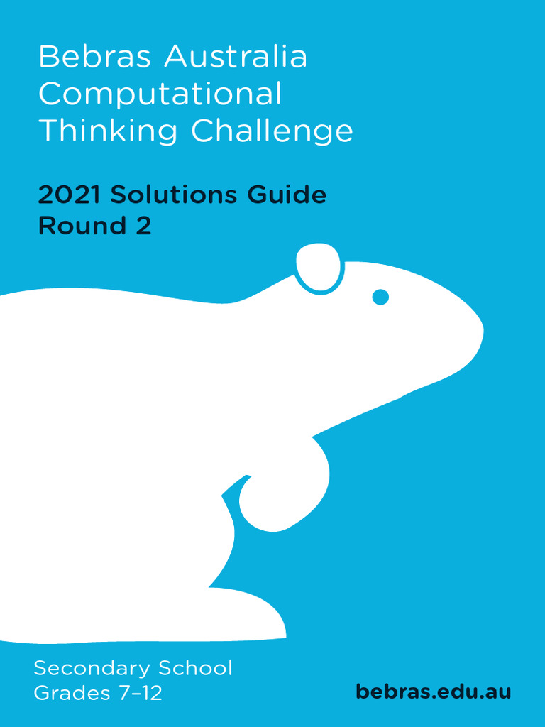 Bebras Solutions Guide 2021 R2 Secondary | Download Free PDF | Data ...