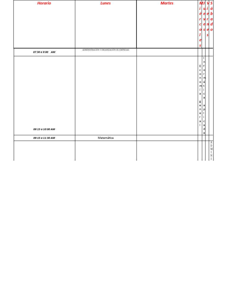 Horario PDF