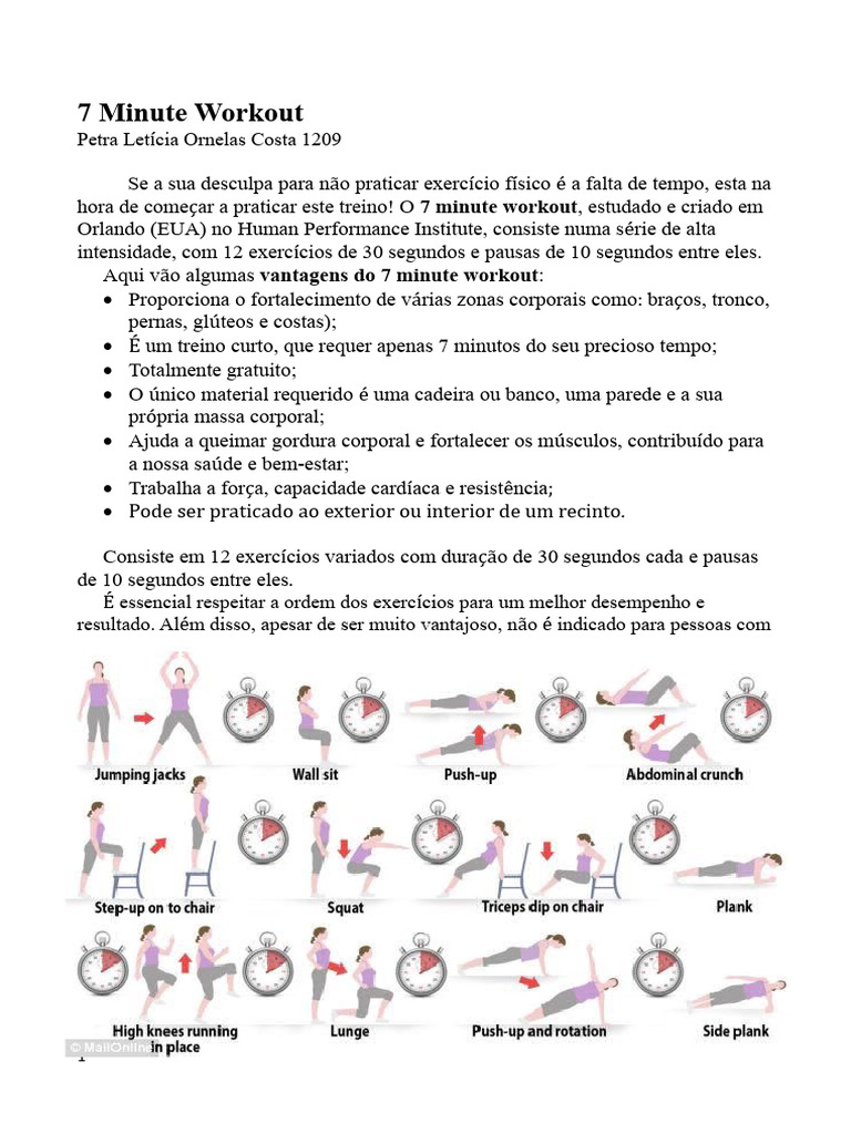 7 Minute Workout | PDF