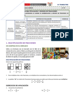 Multiplicación y División de Fracciones