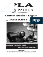 Current Affairs ENGLISH, Month of JULY' 2023 With Cover Page
