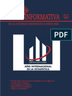 Carta Informativa: de La Sociedad Matemática Mexicana