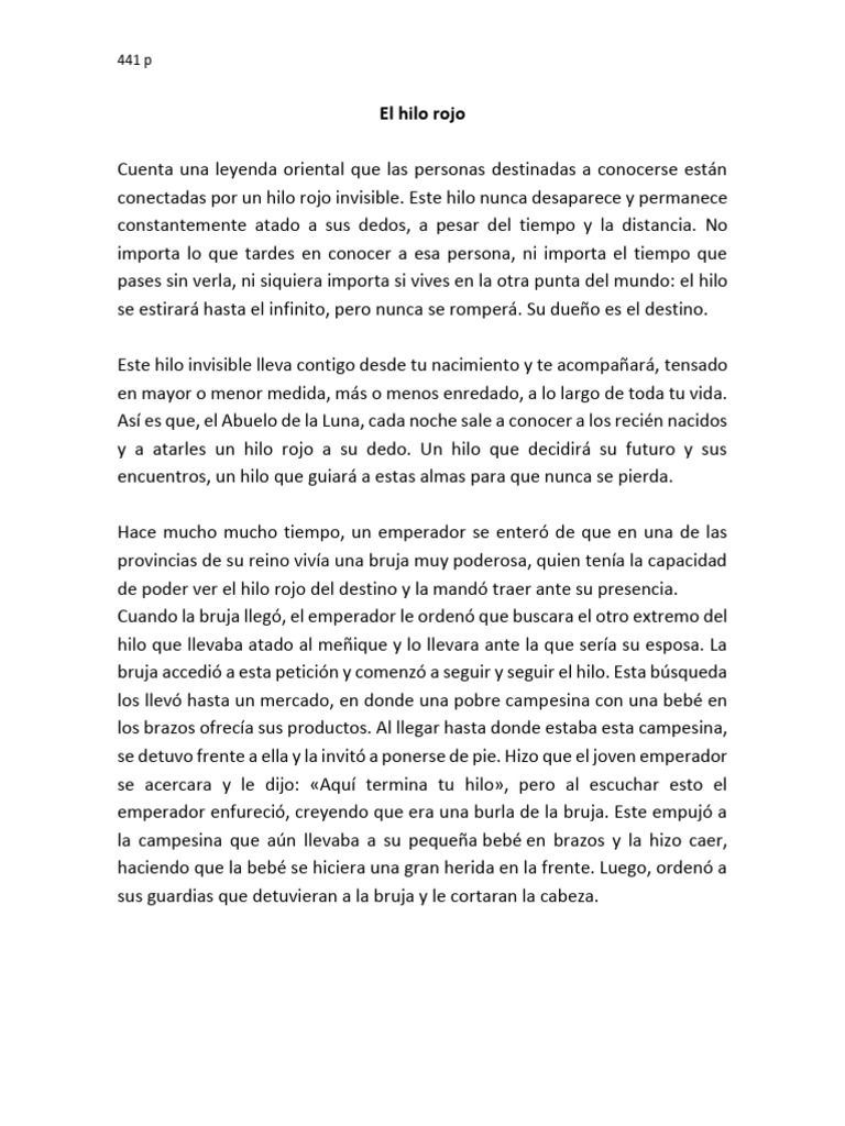 El Hilo Rojo PDF