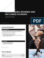 Administering Returned and Unclaimed Payments