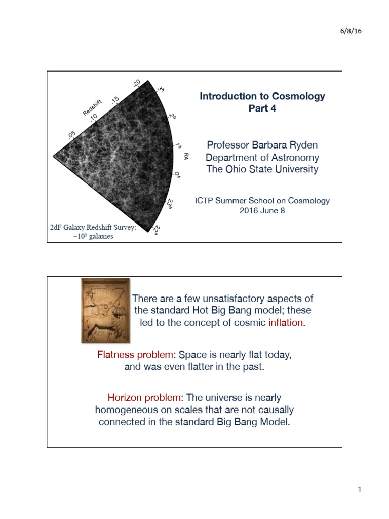 Cosmology Insights by Barbara Ryden | PDF