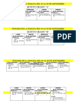 Planificador de La Semana Del 03 de Septiembre Al 08 de Septiembre - Temario Elkia