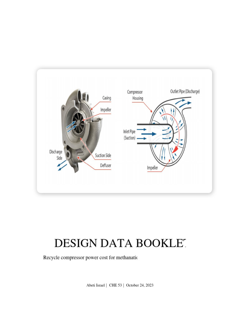 Recycle Compressor Design Overview | PDF | Methane | Gases