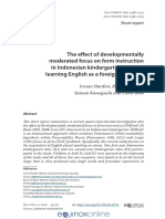 The Effect of DMFonF in Indonesian Kindergarten Children Learning EFL - Isriani, Et - Al - 2020