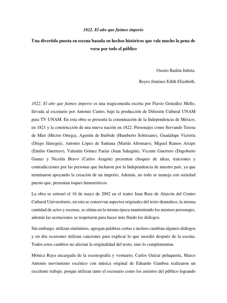 Ejemplo reseña crítica | PDF