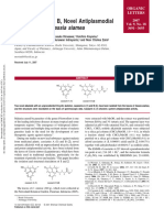 2007 Cassiarins A and B, Novel Antiplasmodial Alkaloids Aisla y Bioact