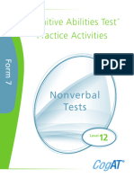 5th Grade Nonverbal Practice Activities