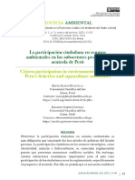 Vista de La Participación Ciudadana en Asuntos Ambientales en Los Subsectores Pesquero y Acuícola de Perú