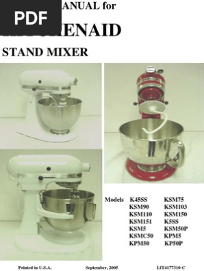 ksm5 kitchenaid mixer
