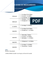 Horario de Dosis de Medicamento