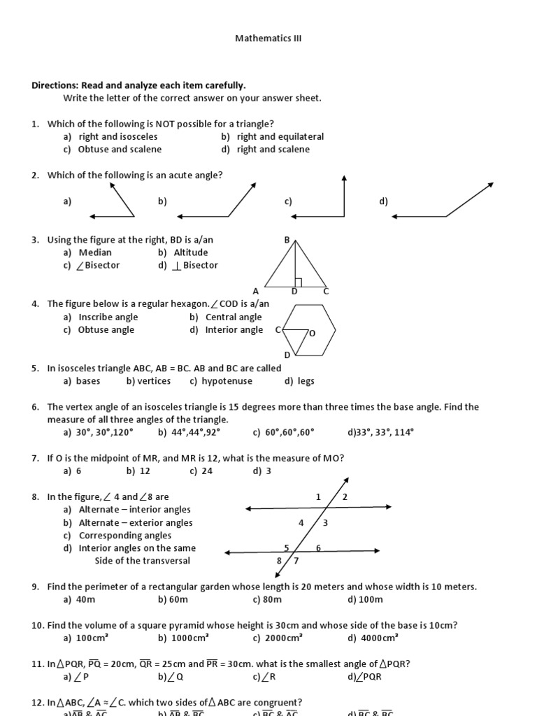 Analysis of Geometry Concepts and Skills PDF Triangle Convex Geometry