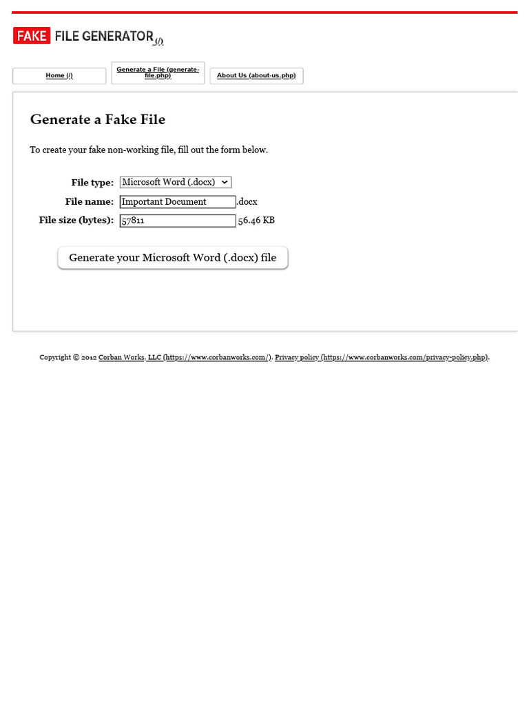 Generate Fake Documents Online | PDF