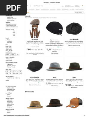 Amazon.in _ retro hats for men