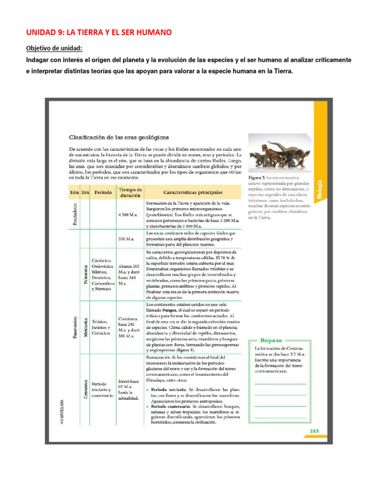 La vida en la Tierra y el ser humano | PDF