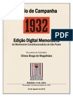 Diário de Campanha 1932 - Clineu Braga de Magalhães