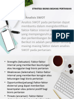 Strategi Bisnis Bidang Pertanian