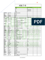 New HSK 7-9 Vocab List