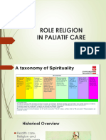 Role Religion in Paliatif Care