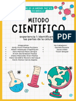 Documento A4 Portada Carátula Proyecto Ciencias Química Doodle Amarillo y Rosa