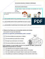 1-FICHA MAT - Reconocemos Sucesos Seguros, Posibles e Imposibles