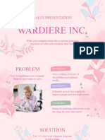 Pink Blush Watercolor Beauty Product Sales Presentation