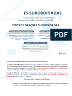 Orações Subordinadas