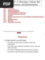 Chapter 10 - C Structures, Unions, Bit Manipulations, and Enumerations