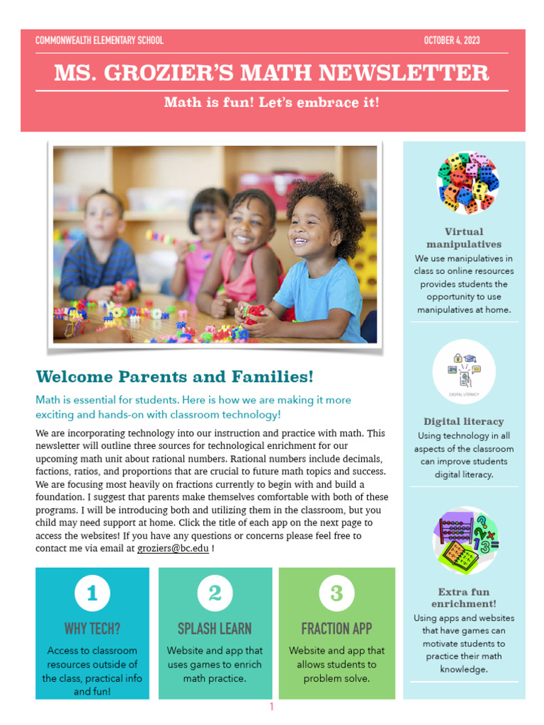 math-newsletter-pdf-mobile-app-mathematics