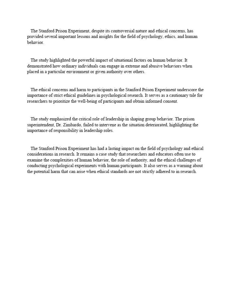 The Stanford Prison Experiment PDF