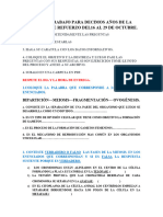 Guía de Trabajo para Decimos Años de La Semana 12 de Refuerzo Del16 Al 29 de Octubre