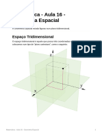 Matemática - Aula 16 - Geometria Espacial