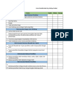 Form Checklist Penulisan Proposal