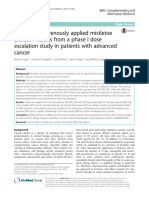 Safety of Intravenously Applied Mistletoe Extract - Results From A Phase I Dose Escalation Study in Patients With Advanced Cancer