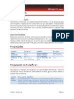 Epomastic 2003 - Masilla para Espacios Soldadura Discontinua y Huecos-Ficha Tecnica