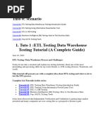 SAP BW - ETL Testing Data Warehouse Testing Tutorial (A Complete Guide)