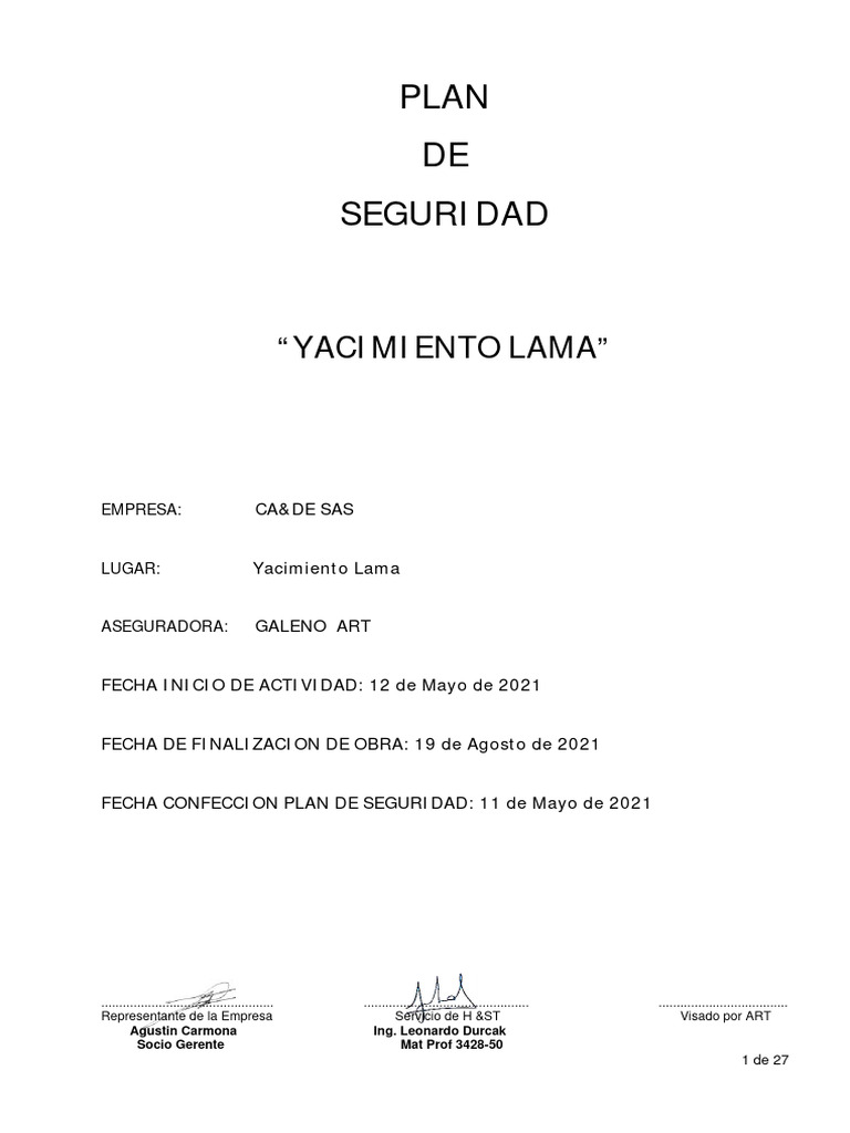 Plan Seg Lama | PDF | Lavado de manos