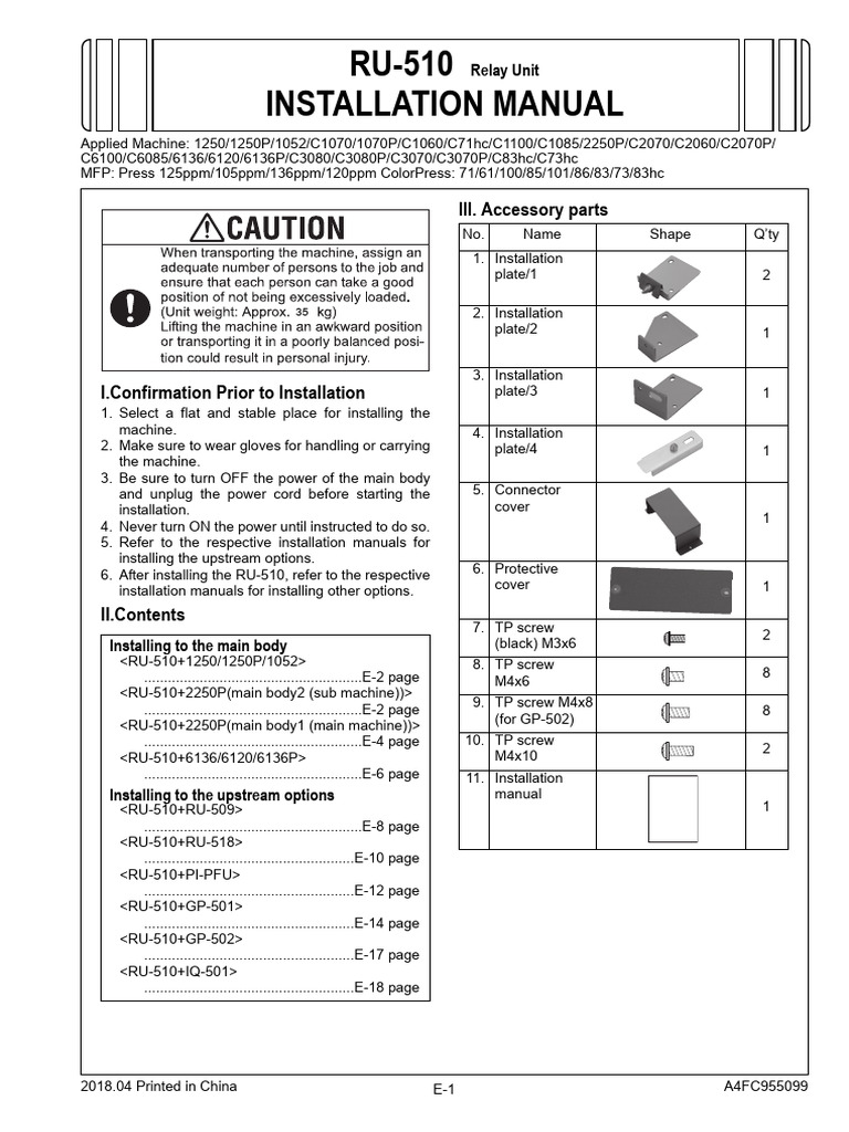 Ru-510 e A4fc955099 | PDF | Electrical Connector | Screw