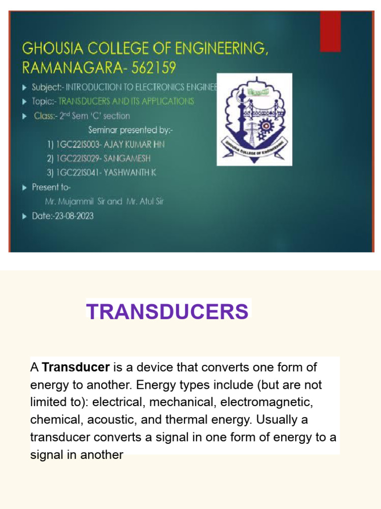 Transducers & Application PDF