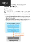 SAP CDS View Accessing External System Remotely in S4HANA With An Other System SAP.