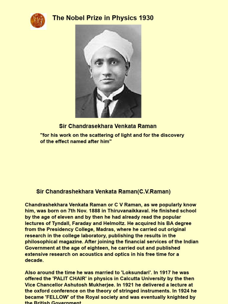 Sir Raman | PDF | Social Science | Young Adult