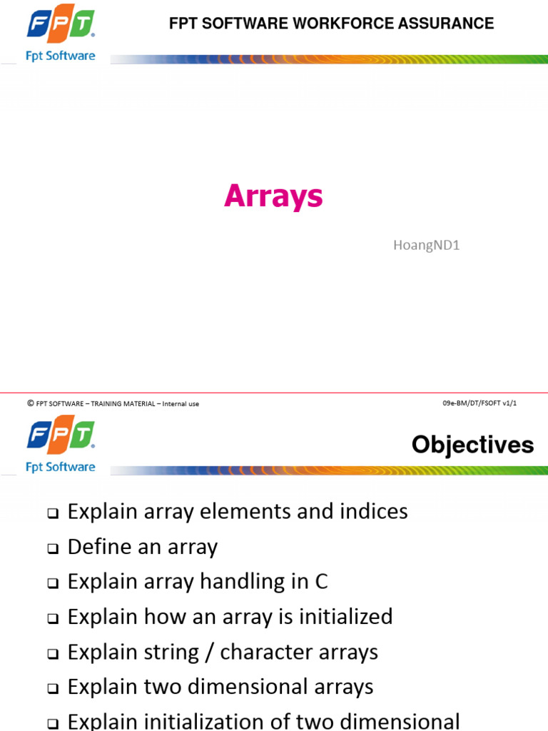 Arrays | PDF