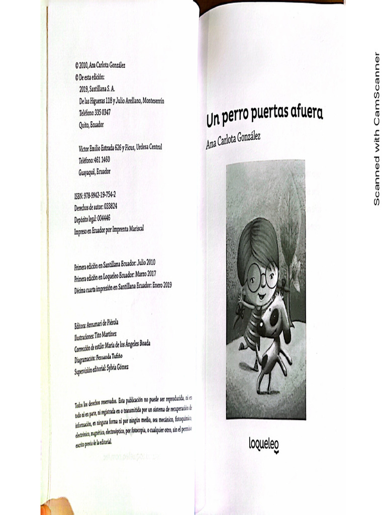 Un Perro Puertas A Fuera | PDF, image size:768x1024
