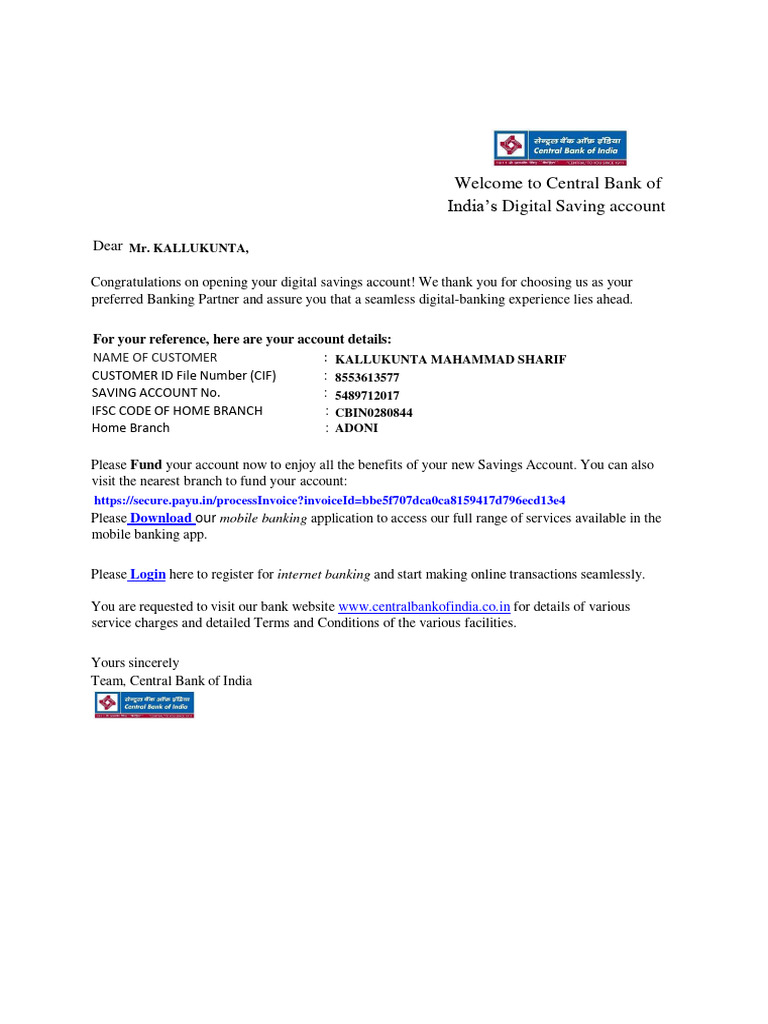 Vkyc Welcome Email | PDF