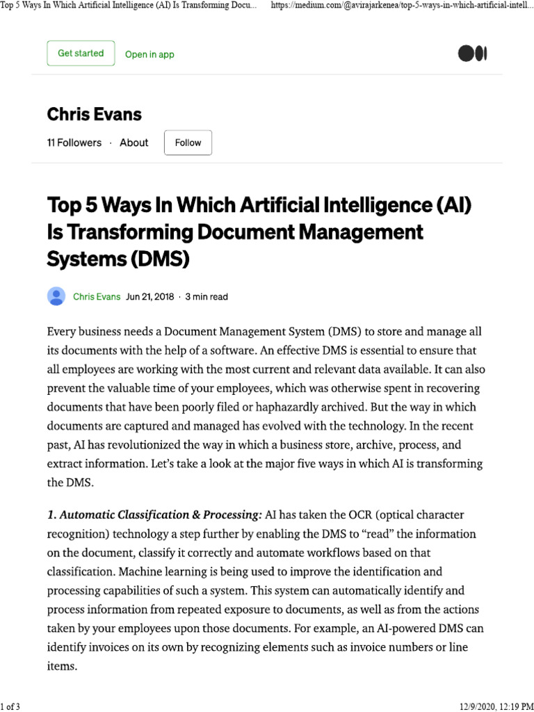 Top 5 Ways in Which Artificial Intelligence (AI) Is Transforming ...