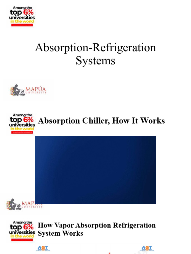 Refrigeration Systems Part 8 Absorption Refrigeration Systems PDF